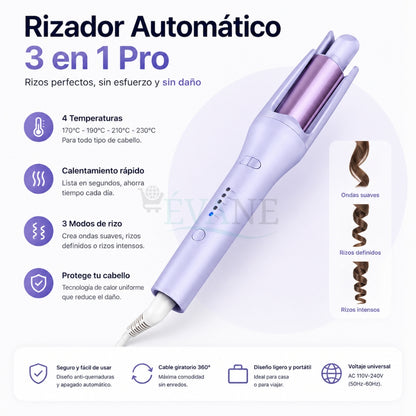 Rizador Automático 3 en 1 Pro