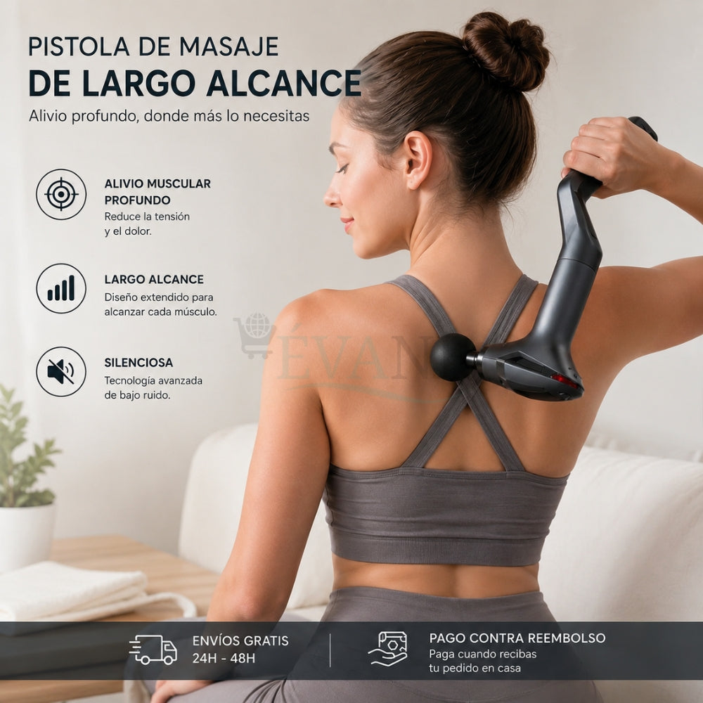 Pistola de Masaje de Largo Alcance