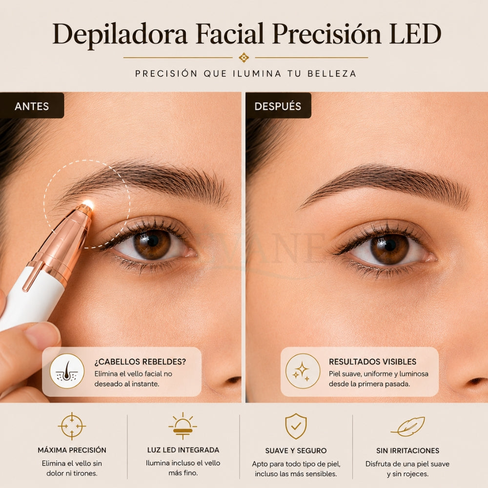 Depiladora Facial Precisión LED