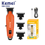 💈 Cortadora de Pelo Inalámbrica Kemei 2293 Barber 0 mm – Corte Profesional y Precisión Total
